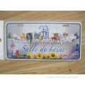 lovely wall decor metal plate ,funny postal card